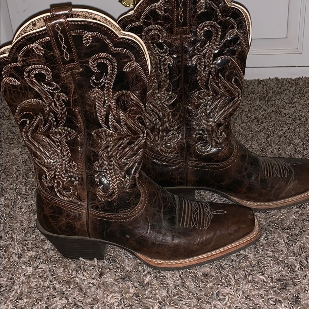 Ariat Women Brown Cowboy Boots